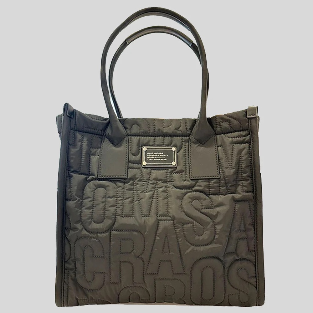 Marc Jacobs Large Nylon Quilted Tote Bag In Black 4S4HTT008H02